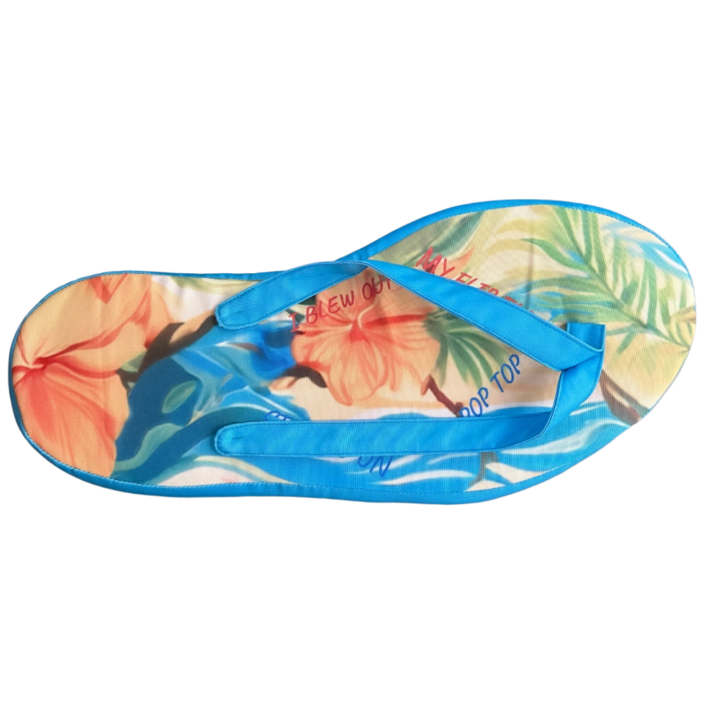 Flip Flop Shaped Outdoor Pillow