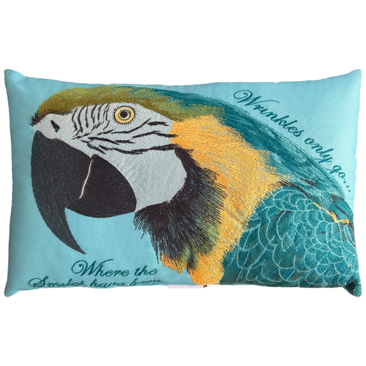 Parrot Quote Outdoor Pillow