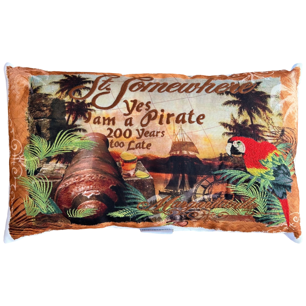 St. Somewhere Pirate Outdoor Pillow