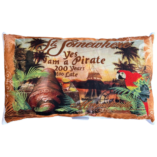St. Somewhere Pirate Outdoor Pillow