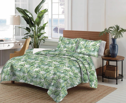St. Palm 3pc Quilt Set