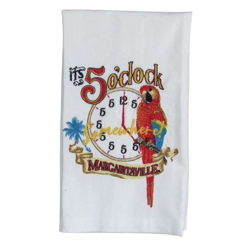 Margaritaville Tea Towel 5 O'Clock Parrot